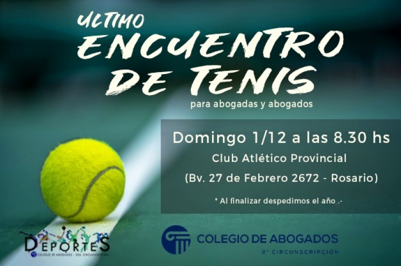 ULTIMO ENCUENTRO DE TENIS - 01/12/2019